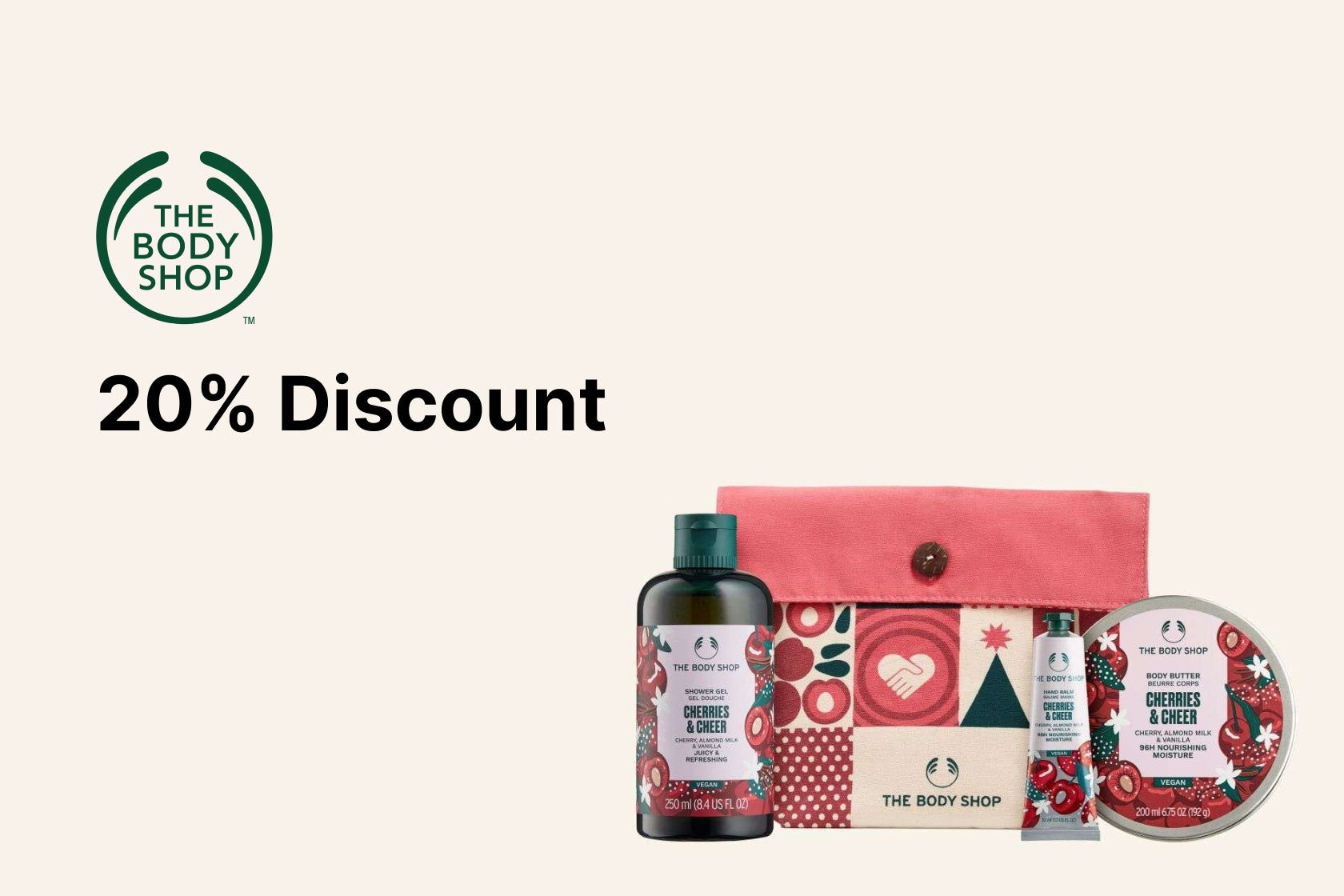 20% Off on  Skincare, Bodycare Products, Fragrances, Makeup & much more